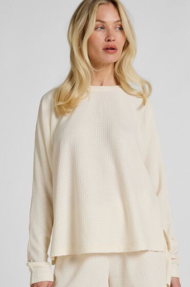 Hunkemöller Top Waffle Everly Hvid