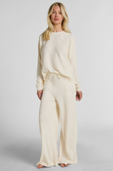 Hunkemöller Bukser Waffle Tracey Hvid