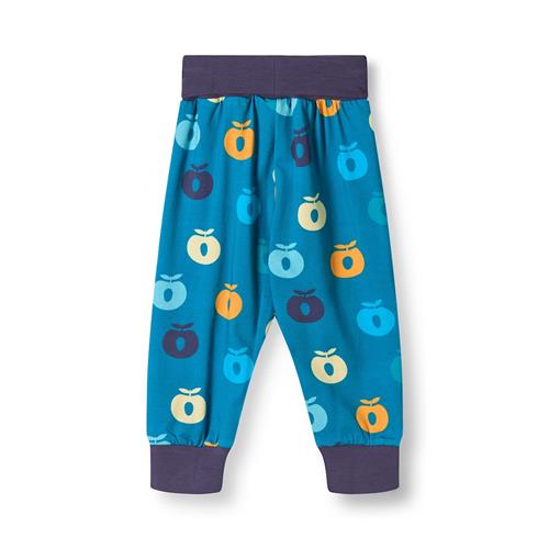 Småfolk Ulm Pants For Baby with Apples Solid blue Solid blue-98 cm  Blå  98 cm