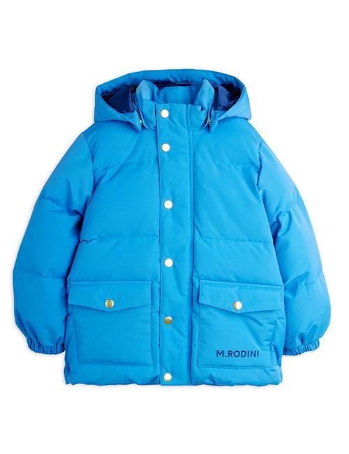 Mini Rodini Solid Puffer-jakke Blue  Blue 116/122 cm  Blå  116/122 cm  kvinde