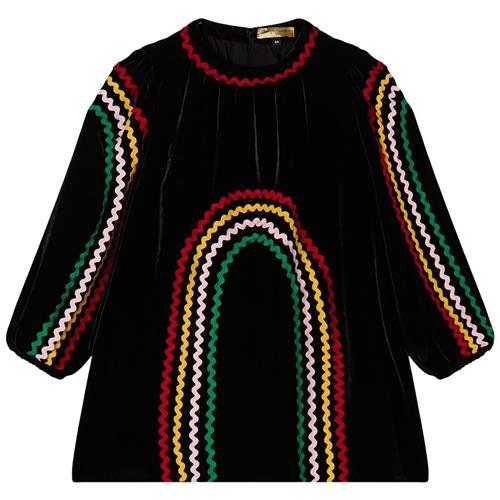 Stella McCartney Kids Kjole Med Broderi Sort 6 Y  Sort  6 år  kvinde