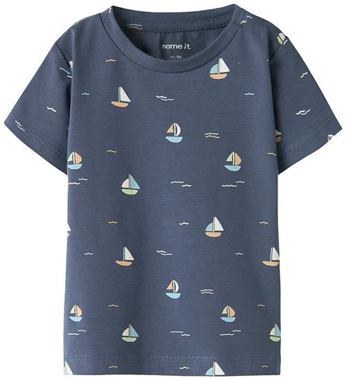 Name It T-shirt - NbmVroels - Vintage Indigo/Boat