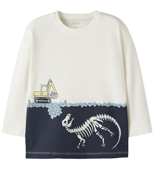Name It Bluse - NmmVilasse - Cloud Dancer/Dino Excavator
