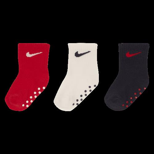 Nike Swoosh-ankelstrømper til småbørn (3 par) - multifarvet