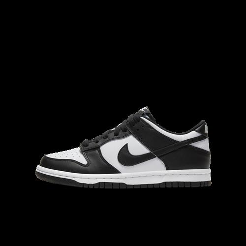 Nike Dunk Low-sko til større børn - hvid