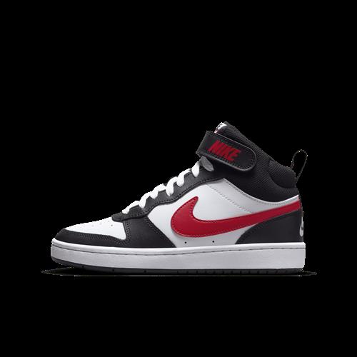 Nike Court Borough Mid 2-sko til større børn - hvid