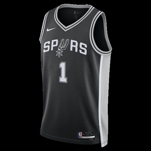 San Antonio Spurs Icon Edition Nike Dri-FIT NBA Swingman-trøje til mænd - sort