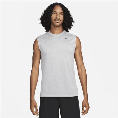 Ærmeløs Nike Dri-FIT Legend Fitness-T-shirt til mænd - grå