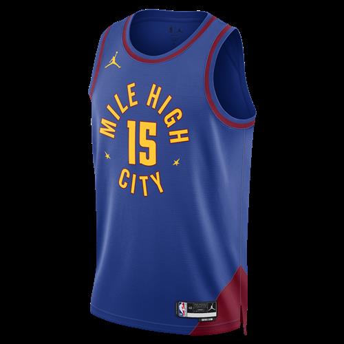 Denver Nuggets Statement Edition Jordan Dri-FIT NBA Swingman-spillertrøje til mænd - blå