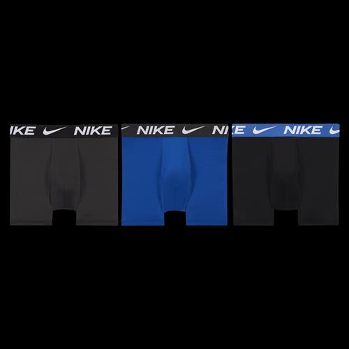 Nike Essentials Dri-FIT Micro Solid-boksershorts til større børn (3 stk.) - blå