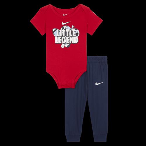 Nike -sæt med bodystocking og bukser til babyer (3-6 mdr.) - blå