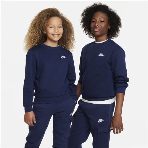 Nike Club Fleece-sweatshirt til større børn - blå