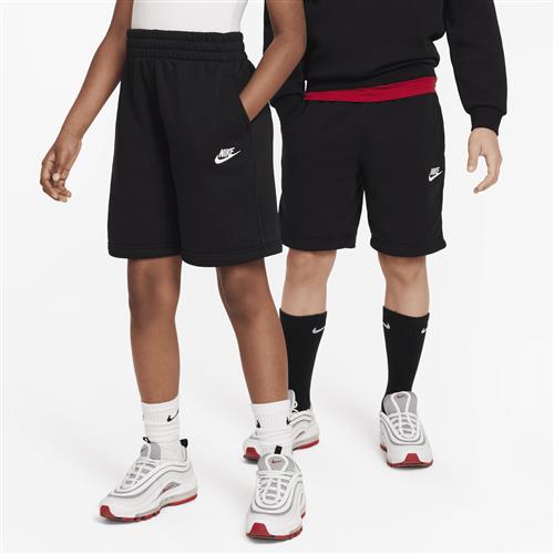 Nike Club Fleece-shorts i french terry til større børn - sort