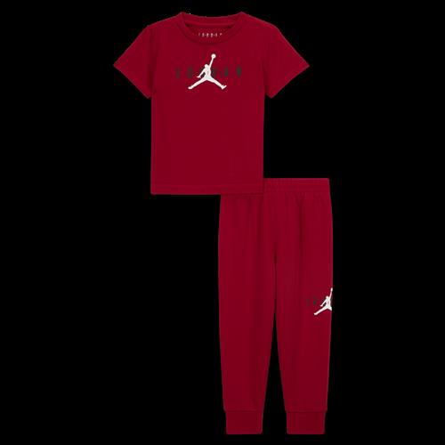 Bæredygtigt sæt med Jordan Jumpman-bukser til babyer (12-24 M) - rød
