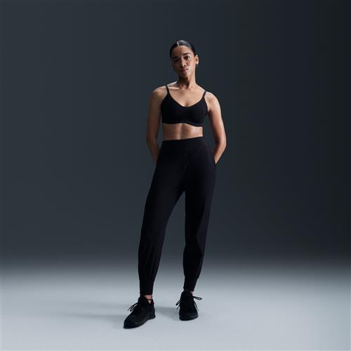 Nike Dri-FIT Bliss 7/8-joggers med mellemhøj talje til kvinder - sort