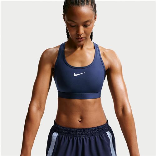 Nike Swoosh Medium Support-sports-bh med indlæg til kvinder - blå