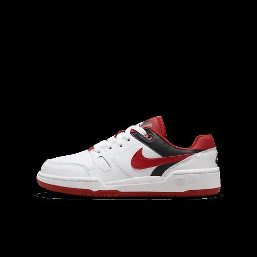 Nike Full Force Low-sko til større børn - hvid