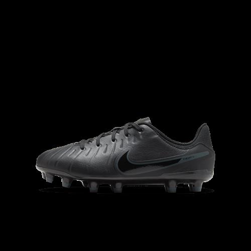 Nike Jr. Tiempo Legend 10 Academy Low top-fodboldstøvler til flere underlag til mindre/større børn - sort