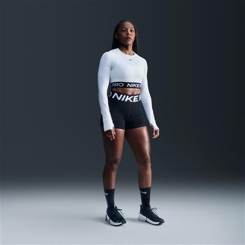 Nike Pro Sculpt-cykelshorts med høj talje til kvinder (7,6 cm) - sort