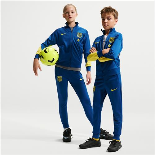 FC Barcelona Strike Fourth Nike Dri-FIT-fodboldtracksuit til større børn - blå
