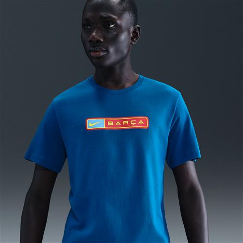 FC Barcelona Nike-fodbold-T-shirt til mænd - blå