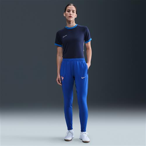 Maskinstrikkede Frankrig Strike Nike Dri-FIT-fodboldbukser til kvinder - blå