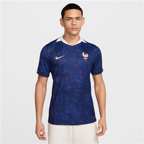 FFF 2025 Stadium Home (kvindehold) Nike Dri-FIT Replica-fodboldspillertrøje til mænd - blå