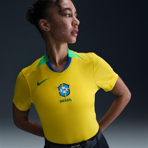 Brasilien 2025 Stadium Home (kvindehold) Nike Dri-FIT Replica-fodboldspillertrøje til kvinder - gul