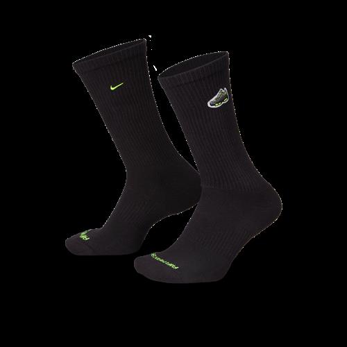 Polstrede Nike Everyday-crewstrømper (1 par) - sort