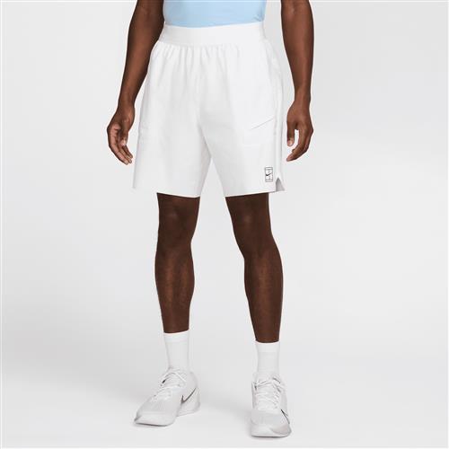 NikeCourt Advantage Dri-FIT-tennisshorts (20 cm) til mænd - hvid