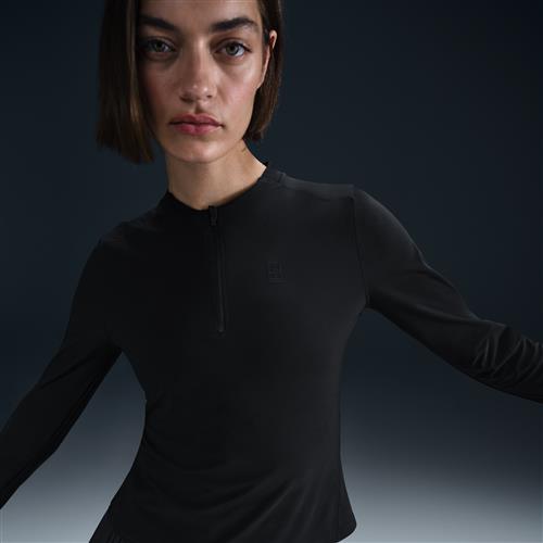 NikeCourt Advantage-Dri-FIT-tennistop til mellemlag til kvinder - sort