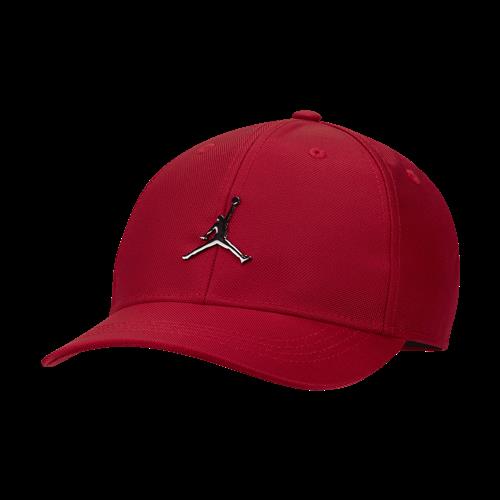 Jordan Metal Jumpman-kasket med buet skygge til større børn - rød