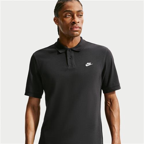 Kortærmet Nike Club-polo til mænd - sort