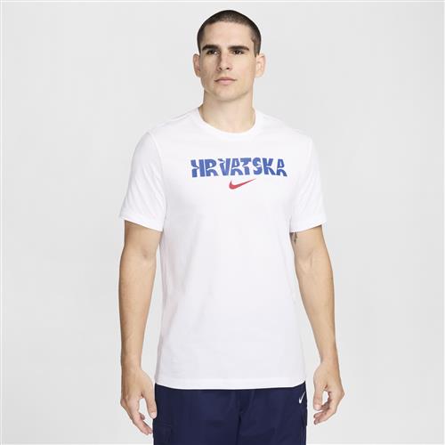Kroatien Crest Nike Football-T-shirt til mænd - hvid