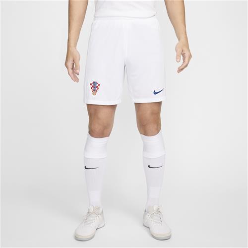 Kroatien 2024/25 Stadium Home/Away Nike Dri-FIT Replica-fodboldshorts til mænd - hvid