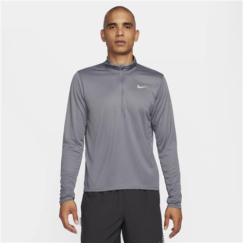 Nike Pacer Dri-FIT-løbetop med 1/2 lynlås til mænd - grå