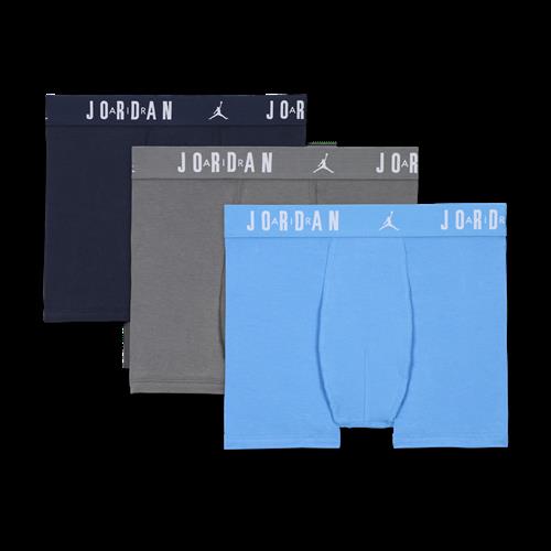Jordan Flight Cotton Core-boksershorts til større børn (3 stk.) - blå