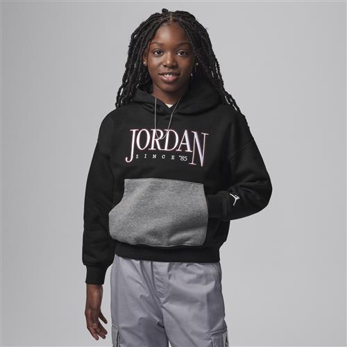 Jordan Fundamentals pullover-hættetrøje til større børn - sort
