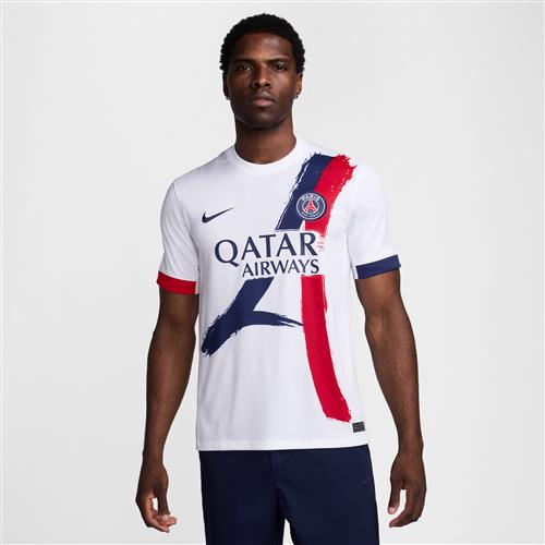 Paris Saint-Germain 2025/26 Stadium Away Nike Dri-FIT Replica-fodboldtrøje til mænd - hvid