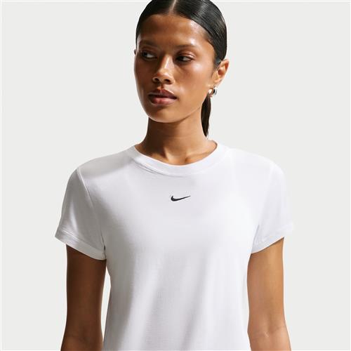 Maskinstrikket Nike Chill-T-shirt til kvinder - hvid