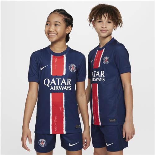 Paris Saint-Germain 2024/25 Stadium Home Nike Dri-FIT-Replica-fodboldtrøje til større børn - blå