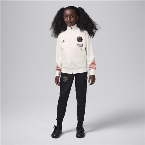 Maskinstrikket Paris Saint-Germain Strike Third Jordan Dri-FIT-fodboldtracksuit til større børn - brun