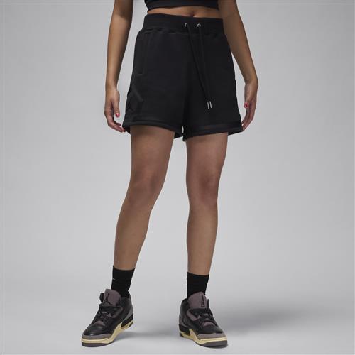 Jordan Flight Fleece Diamond-shorts til kvinder - sort