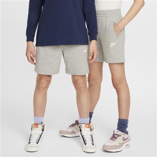 Maskinstrikkede Nike Club-shorts (15 cm) til større børn - grå