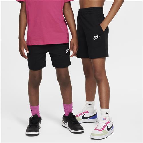 Maskinstrikkede Nike Club-shorts (15 cm) til større børn - sort