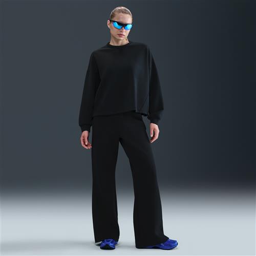 Løstsiddende Nike 24.7 ImpossiblySoft Dri-FIT-bukser med svang og høj talje til kvinder - sort