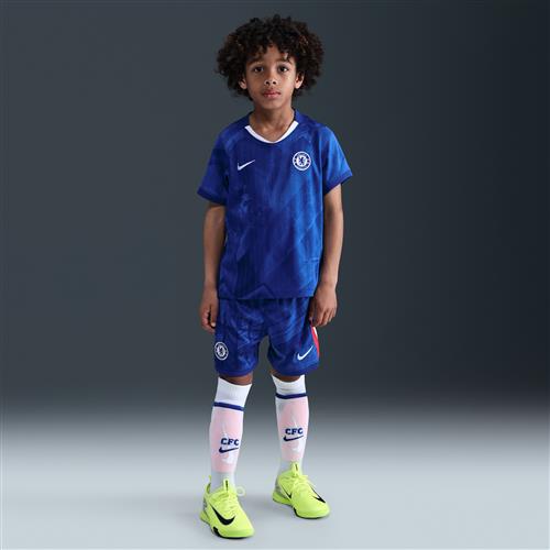 Chelsea FC 2025/26 Stadium Home Nike Football Replica-sæt i tre dele til mindre børn - blå