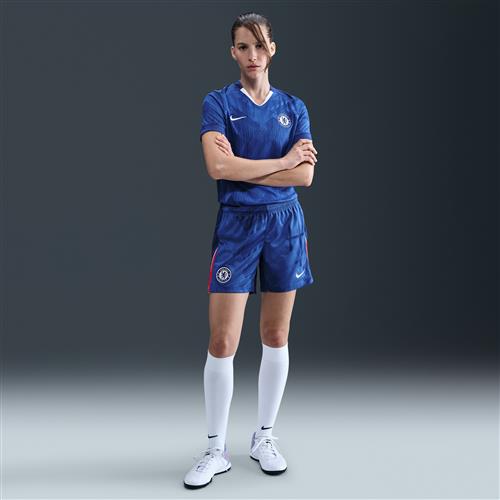 Chelsea 2025/26 Stadium Home Nike Dri-FIT Replica-fodboldshorts til kvinder - blå