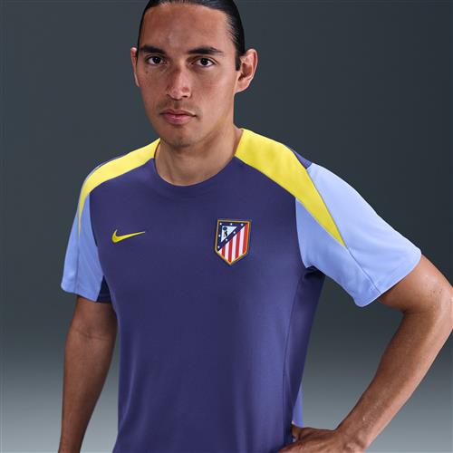Kortærmet Club Atlético de Madrid Strike-Nike Dri-FIT-fodboldtrøje til mænd - lilla