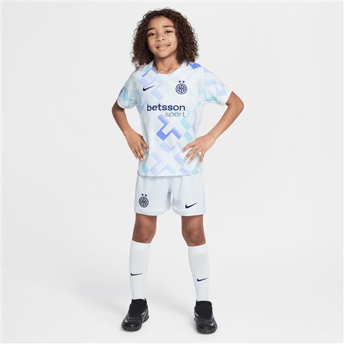 Inter Milan 2025/26 Stadium Away Nike Football Replica-sæt i tre dele til mindre børn - blå